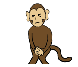 Monkey couple life sticker #4391915