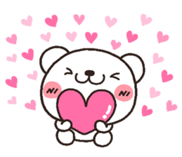 bear heart 13 sticker #4391941