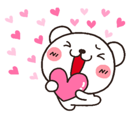 bear heart 13 sticker #4391942