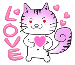 Beleaguered rabbit and cat sticker #4392120