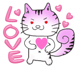 Beleaguered rabbit and cat sticker #4392120