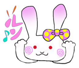 Beleaguered rabbit and cat sticker #4392127