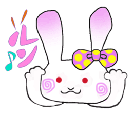 Beleaguered rabbit and cat sticker #4392127