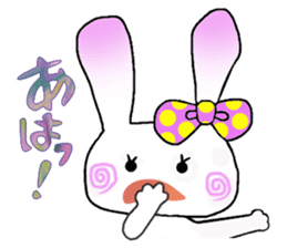 Beleaguered rabbit and cat sticker #4392128