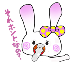Beleaguered rabbit and cat sticker #4392134