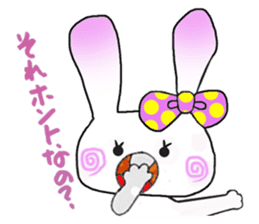 Beleaguered rabbit and cat sticker #4392134