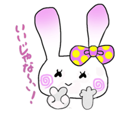 Beleaguered rabbit and cat sticker #4392136