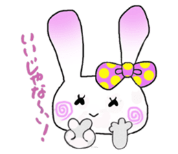 Beleaguered rabbit and cat sticker #4392136