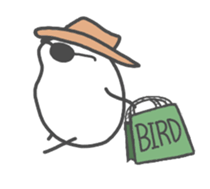 It's just a bird. sticker #4392467
