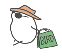 It's just a bird. sticker #4392467