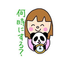 Girl&Panda Part2 sticker #4392682