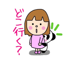 Girl&Panda Part2 sticker #4392683