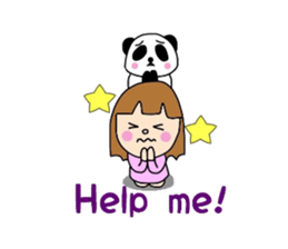 Girl&Panda Part2 sticker #4392692