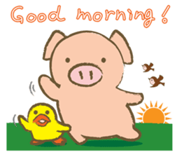 Bukke the piglet 2 (English version) sticker #4393856