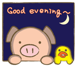 Bukke the piglet 2 (English version) sticker #4393858