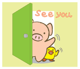 Bukke the piglet 2 (English version) sticker #4393859
