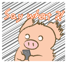 Bukke the piglet 2 (English version) sticker #4393862