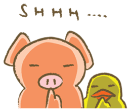 Bukke the piglet 2 (English version) sticker #4393863