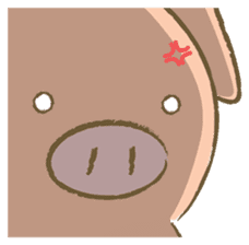 Bukke the piglet 2 (English version) sticker #4393867