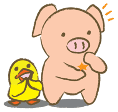 Bukke the piglet 2 (English version) sticker #4393870
