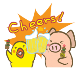 Bukke the piglet 2 (English version) sticker #4393872