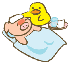 Bukke the piglet 2 (English version) sticker #4393878