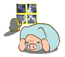 Bukke the piglet 2 (English version) sticker #4393879