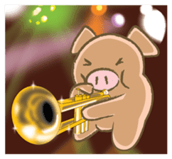 Bukke the piglet 2 (English version) sticker #4393881