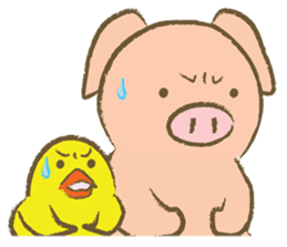 Bukke the piglet 2 (English version) sticker #4393888