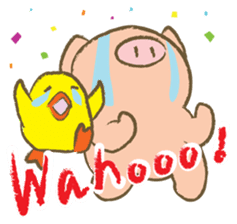 Bukke the piglet 2 (English version) sticker #4393889