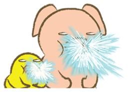 Bukke the piglet 2 (English version) sticker #4393890