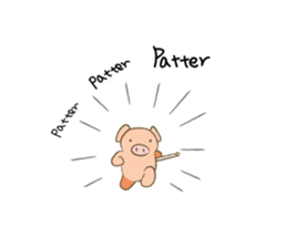 Bukke the piglet 2 (English version) sticker #4393892
