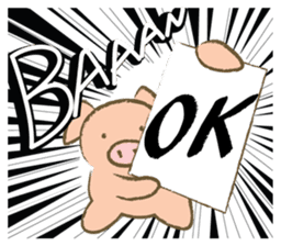 Bukke the piglet 2 (English version) sticker #4393893