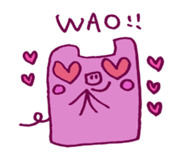 Square animals and friends sticker #4394424