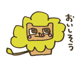 Square animals and friends sticker #4394433