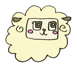 Square animals and friends sticker #4394448