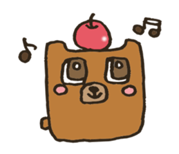 Square animals and friends sticker #4394449