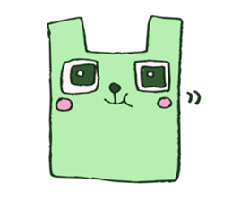 Square animals and friends sticker #4394450