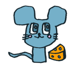 Square animals and friends sticker #4394453