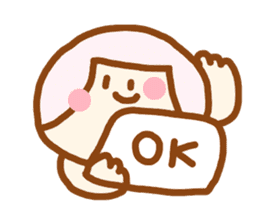 Japanese sweet girl sticker #4394508