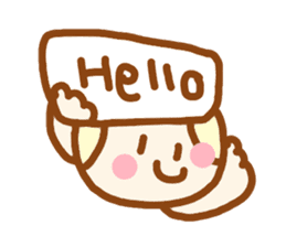 Japanese sweet girl sticker #4394518