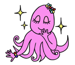 Elegant Octopus sticker #4394536