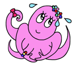 Elegant Octopus sticker #4394537