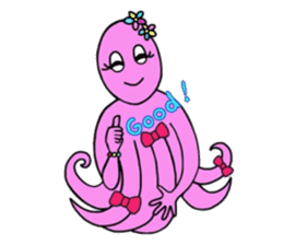 Elegant Octopus sticker #4394541