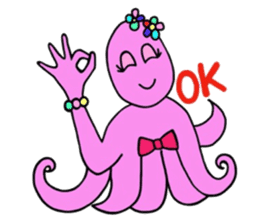 Elegant Octopus sticker #4394551