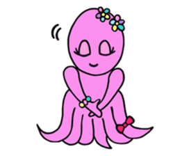 Elegant Octopus sticker #4394564
