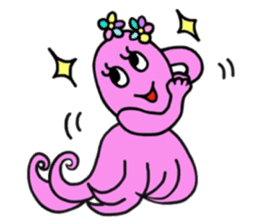 Elegant Octopus sticker #4394566