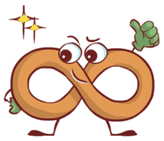 x+y Anna's Pi in Mathland, Anna and Pi I sticker #4394731