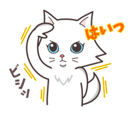 cute cat small snow(cool conversation) sticker #4395017