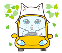 cute cat small snow(cool conversation) sticker #4395024